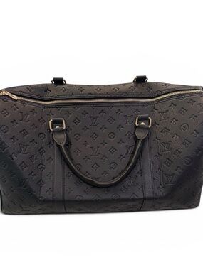 Unbranded Black Duffle Monogram Bag Vacation Bag